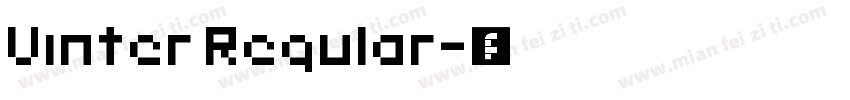 Vinter Regular字体转换